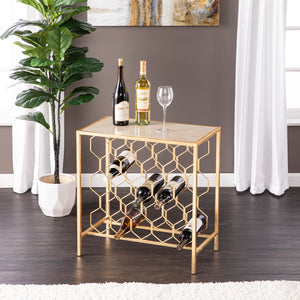 Wine storage rack or decorative side table Image 1