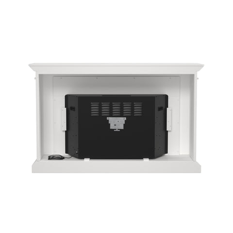 Image of Widescreen electric fireplace with faux stone surround Image 6