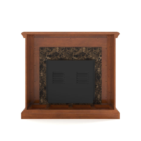 Image of Electric fireplace with traditional mantel Image 7