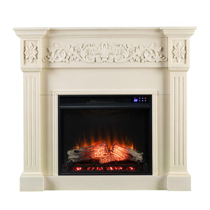 Timelessly designed electric fireplace with touch screen Image 5