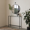 Narrow console table with mirrored top Image 1