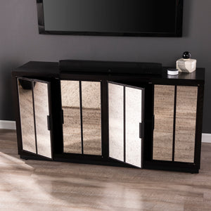 Mirrored anywhere storage cabinet or dry bar Image 3