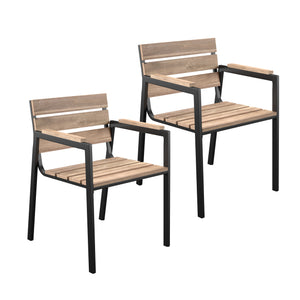 Outdoor dining set with 1 bench and 2 chairs Image 7