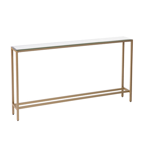 Image of Narrow console table with mirrored top Image 6