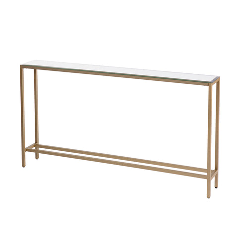 Image of Narrow console table with mirrored top Image 10