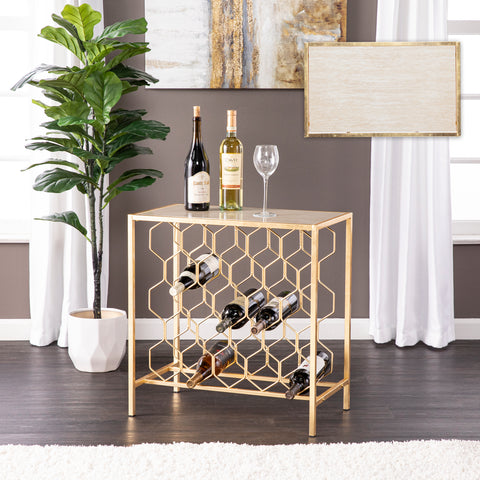 Image of Wine storage rack or decorative side table Image 3