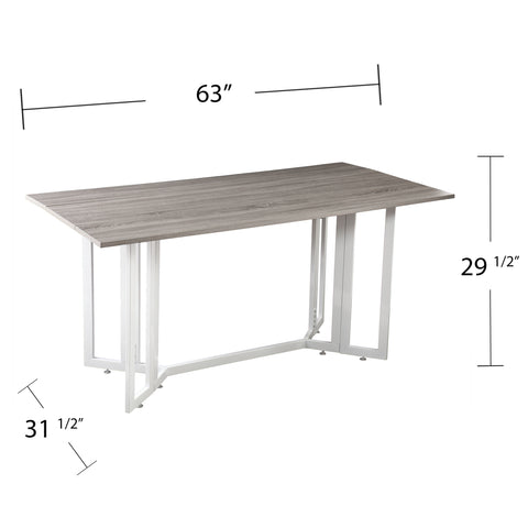 Image of Versatile drop-leaf dining table Image 4