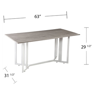 Versatile drop-leaf dining table Image 4