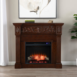 Timelessly designed electric fireplace with touch screen Image 1