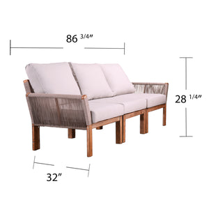 Outdoor sofa w/ removable cushions Image 8