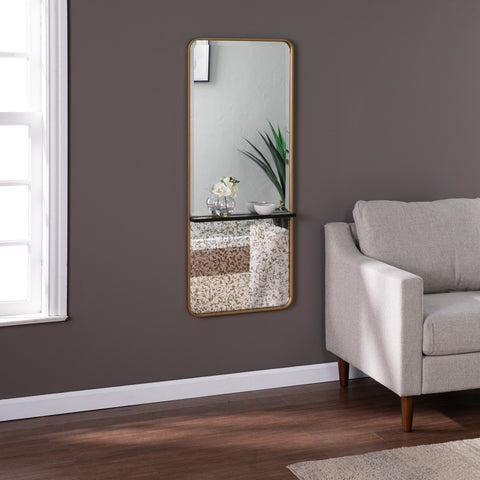 Image of Decorative hanging mirror with storage Image 1