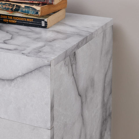 Image of Faux marble electric fireplace Image 2