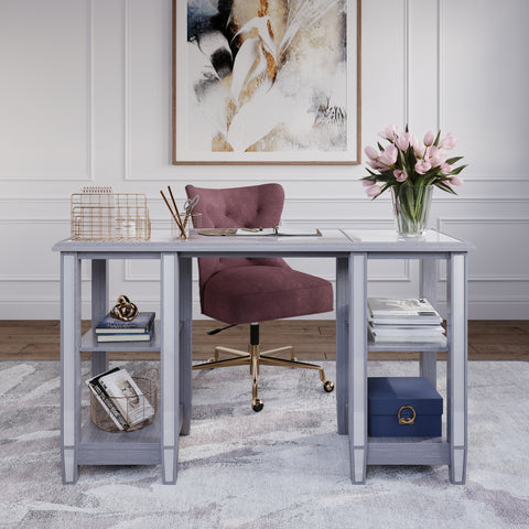 Image of Home office desk with storage Image 1