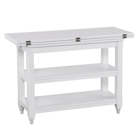 Image of Sofa table expands to kitchen or dining table Image 8