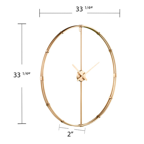 Image of Round hanging wall clock Image 10