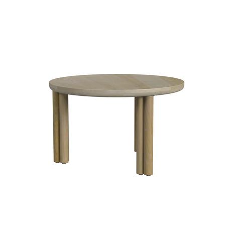 Image of Round, artisanal-style coffee table Image 5