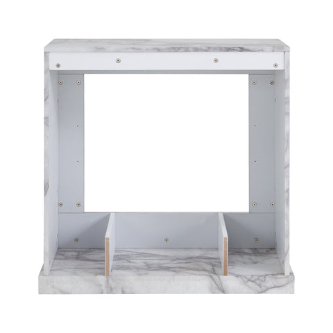 Image of Faux marble electric fireplace Image 7