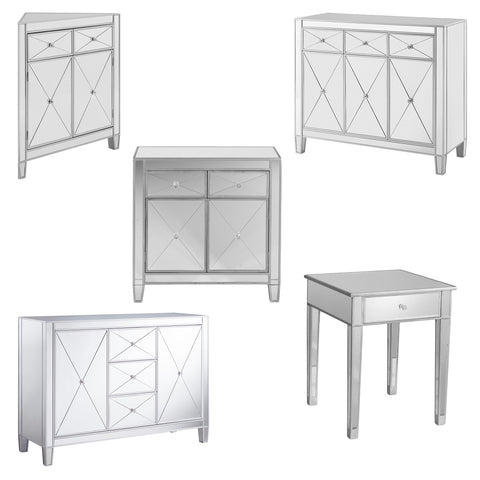 Image of Ultra chic mirrored accent cabinet Image 10