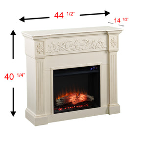 Timelessly designed electric fireplace with touch screen Image 9