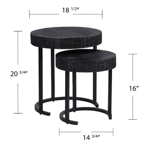 Image of Pair of nesting accent tables Image 9