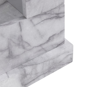 Faux marble electric fireplace Image 10