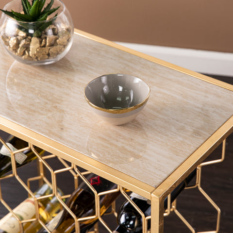 Image of Wine storage rack or decorative side table Image 4