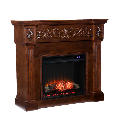 Image of Timelessly designed electric fireplace with touch screen Image 5