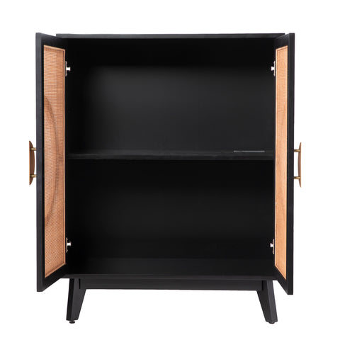 Image of Elevated black accent cabinet  Image 6