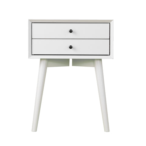 Image of White on white nightstand Image 3