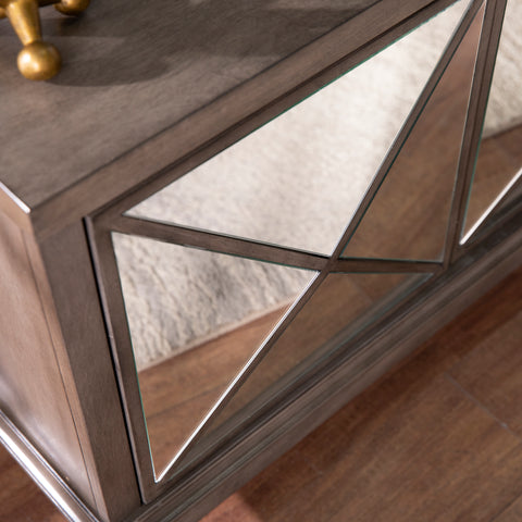 Image of Wallaston Mirrored Media Cabinet