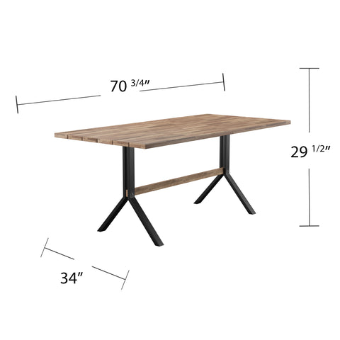 Image of Outdoor dining set with 2 benches Image 3