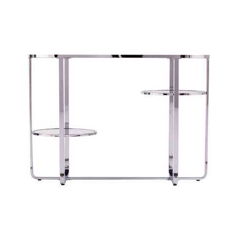 Image of Maxina Mirrored Console Table w/ Storage