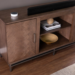 Two-door media console w/ storage Image 2