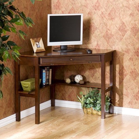 Image of Corner computer desk with storage Image 1