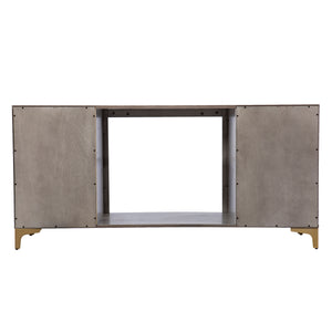 Fireplace media console w/ storage Image 6