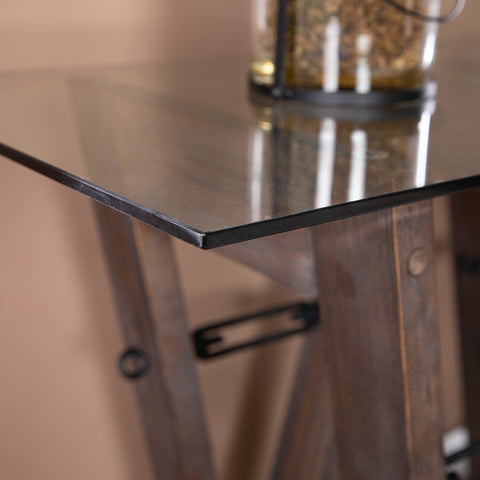 Image of Glass-top console table Image 2