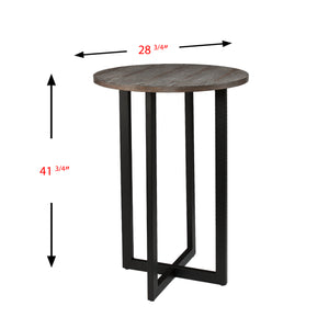 Round bar-height dining table Image 8