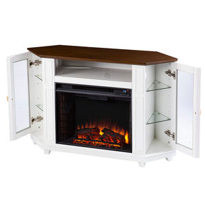 Two-tone fireplace w/ media storage Image 8