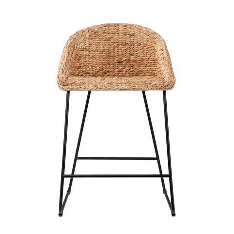 Image of Pair of water hyacinth counter stools Image 4