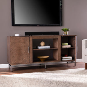 Two-door media console w/ storage Image 3