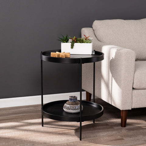 Image of Verlington Round Farmhouse Style End Table