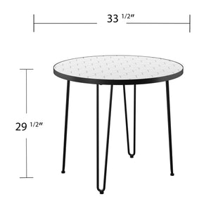 Round, two-tone patio table Image 8