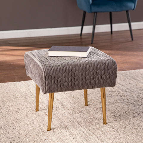 Image of Elegant ottoman or vanity stool Image 1