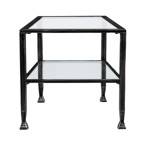 Image of Simple metal and glass coffee table Image 6