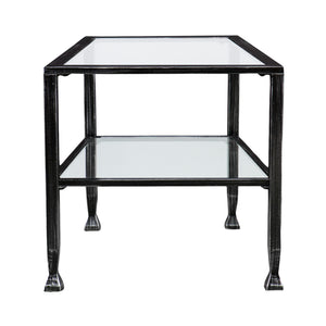 Simple metal and glass coffee table Image 6