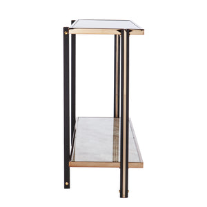 Thornsett Console Table w/ Mirrored Top