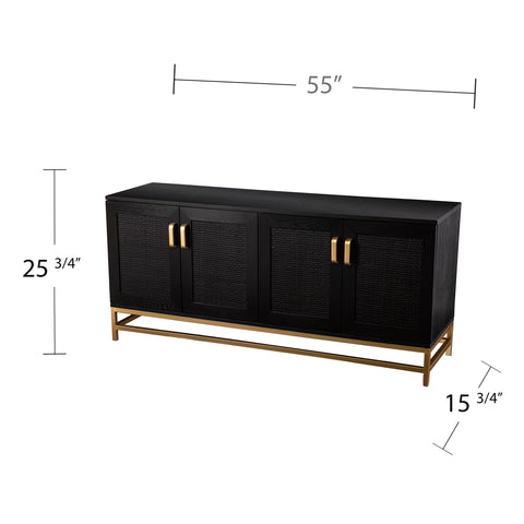 Image of Two-tone media console w/ storage Image 10