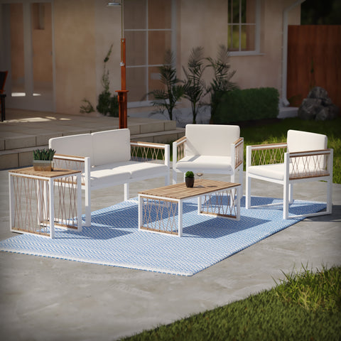 Image of Five-piece outdoor conversation set Image 1