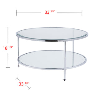 Round two-tier coffee table Image 3