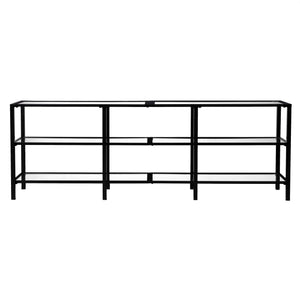 Tyler Metal/Glass TV Stand – Transitional Style - Black